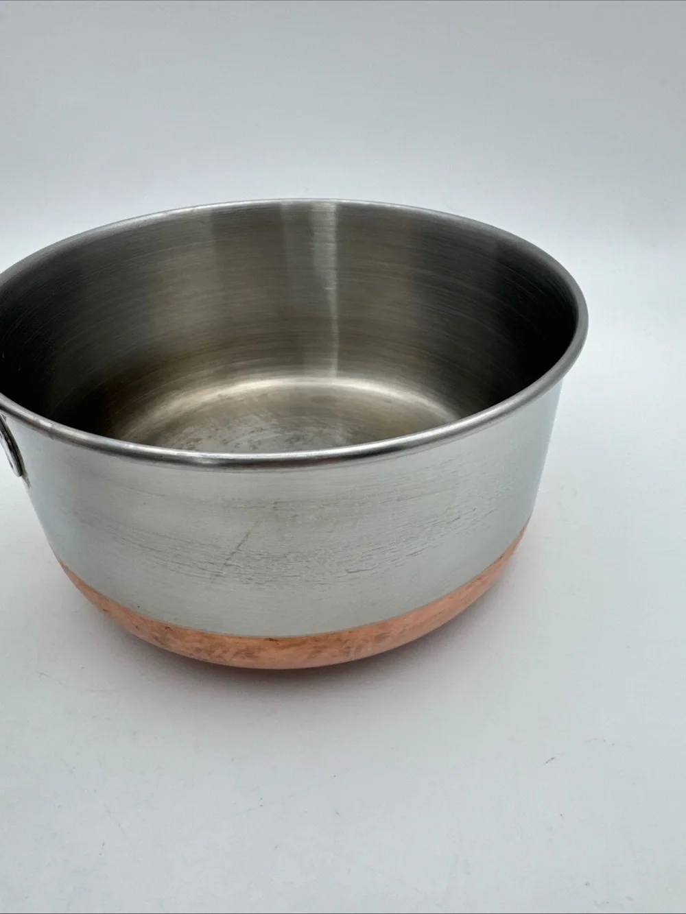 Vintage Revere Ware 1 Quart Stainless Steel Saucepan Copper Clad Bottom and Lid